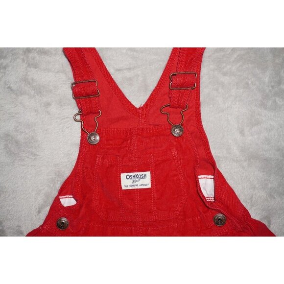 Vintage-Inspired Red Toddler Pinafore Dress – Adjustable Straps, Playful & Cute! - Picture 3 of 8